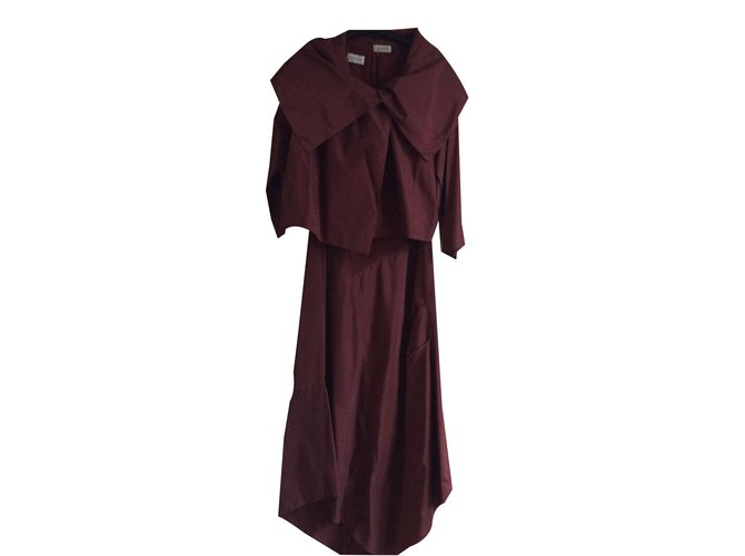 Zapa Kleid Bordeaux Polyester  ref.31396