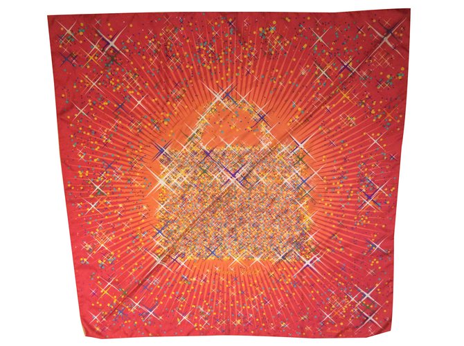 Hermès Sciarpa seta Rosso