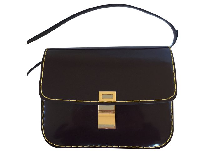 Céline Handbag Brown Leather  ref.31479