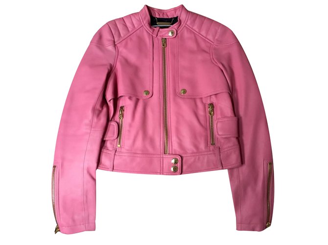 Juicy Couture Giacca Rosa Pelle  ref.31530