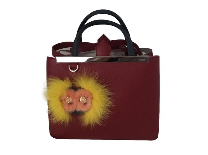 Fendi 2jour Red Leather  ref.31535