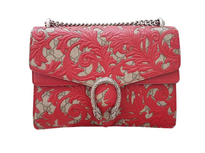 Gucci Dionysus Red Leather Cloth  ref.31551
