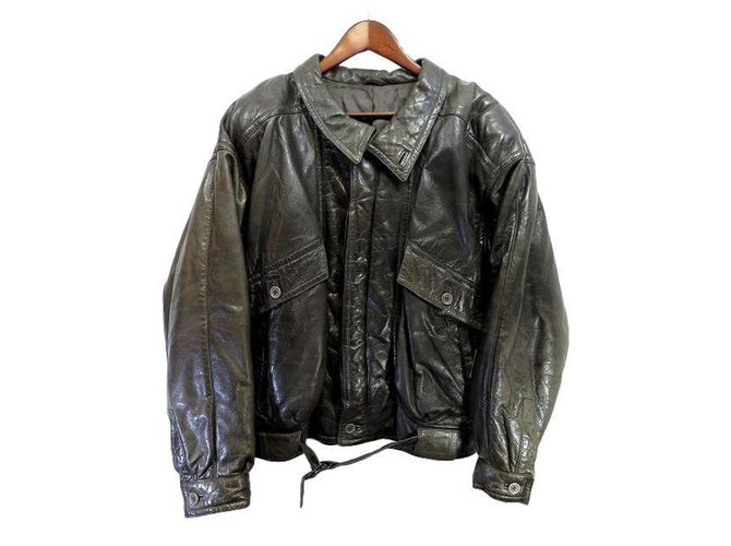 Givenchy giacca di pelle da uomo Nero  ref.31578