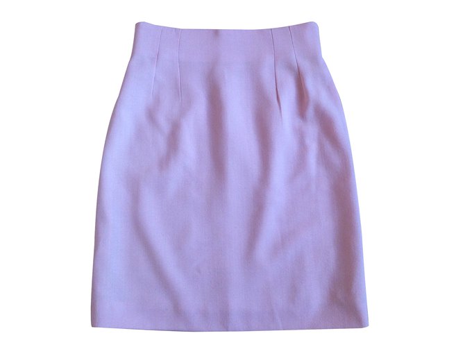 Christian Dior Skirt Pink Wool  ref.31588
