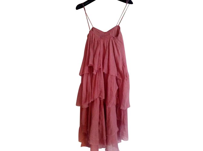 Mes Demoiselles ... Dress Pink Cotton  ref.31638