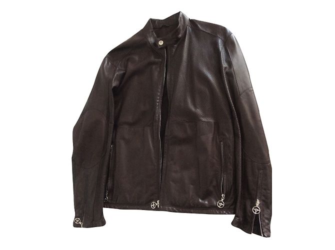 Alfred Dunhill Lammlederjacke Braun