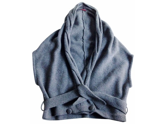 Rene Derhy Jacke / Weste Grau Wolle