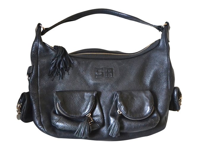 Sonia Rykiel Encantador Preto Couro  ref.31749