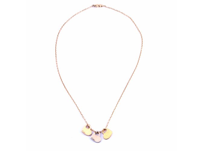 Cartier 18K Gold Hearts Necklace Golden Yellow gold  ref.31755
