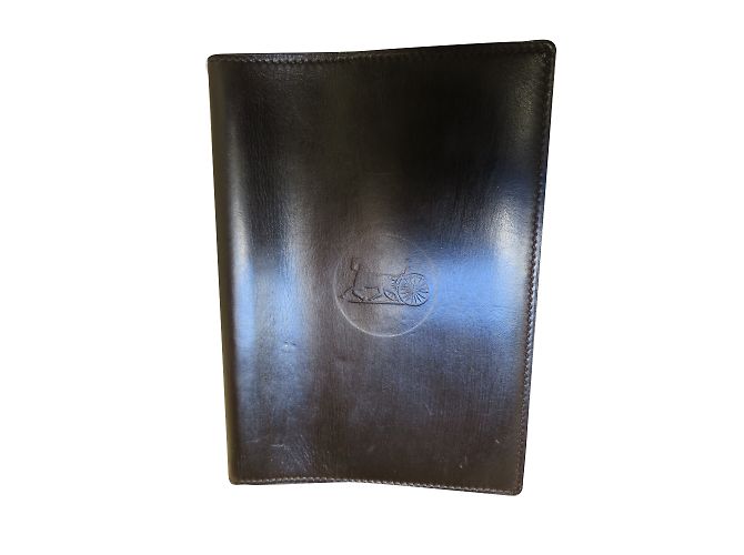 Céline Brown Leather Notepad Holder