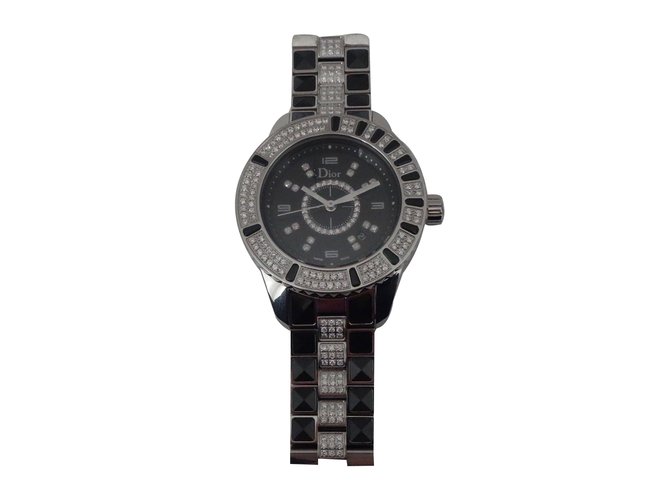 Dior reloj Negro  ref.31939
