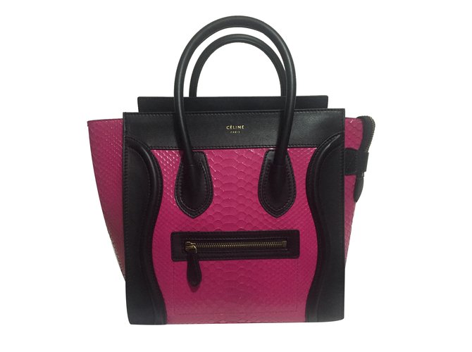Céline Micro-Gepäck Pink Exotisches Leder  ref.31981