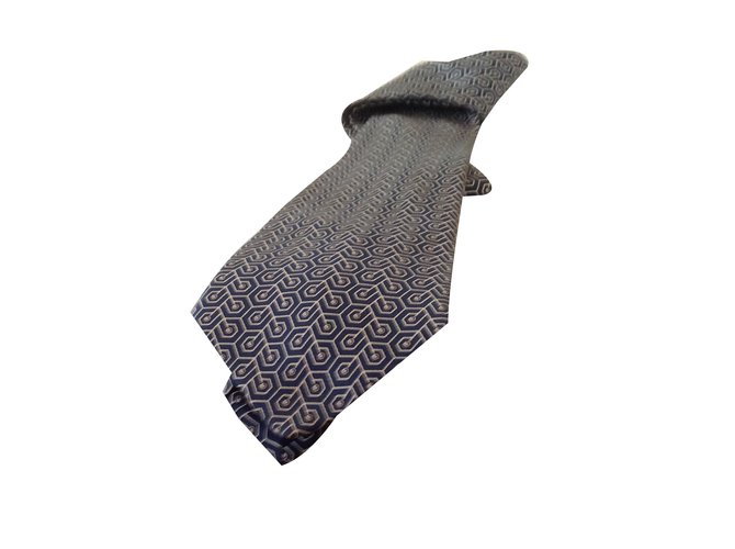 Hermès cravatta Grigio Seta  ref.32086