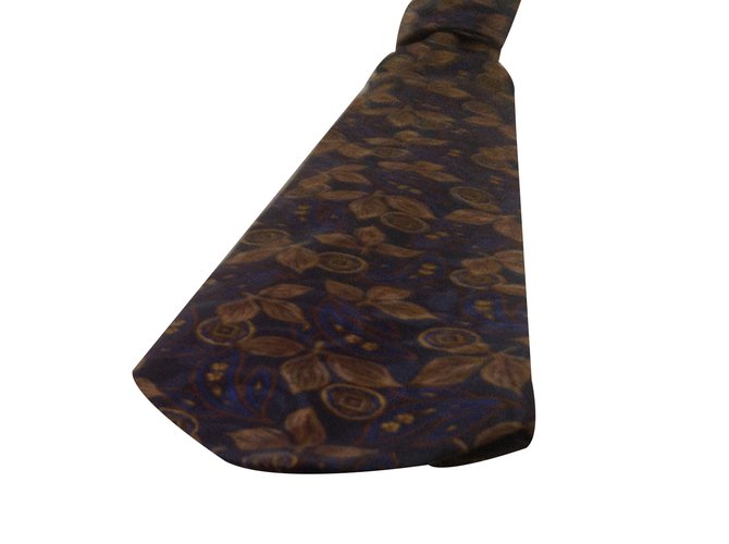 Autre Marque Cravatta di Jean Patou Blu Seta  ref.32132