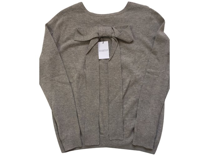 Claudie Pierlot Sweater Grey Wool  ref.32172