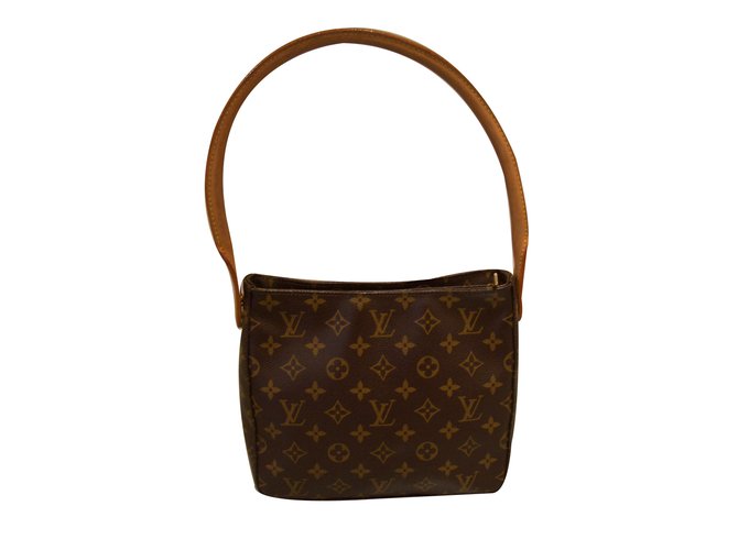 Louis Vuitton Looping MM Marrom Couro  ref.32374