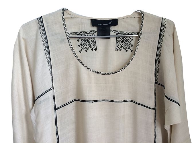 Isabel Marant besticktes Seiden-Camisole beige
