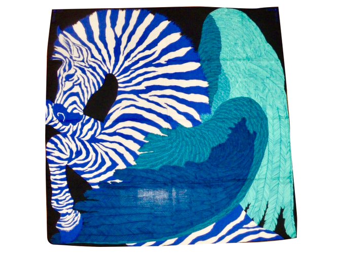 Hermes, Accessories, Hermes Zebra Pegasus Scarf