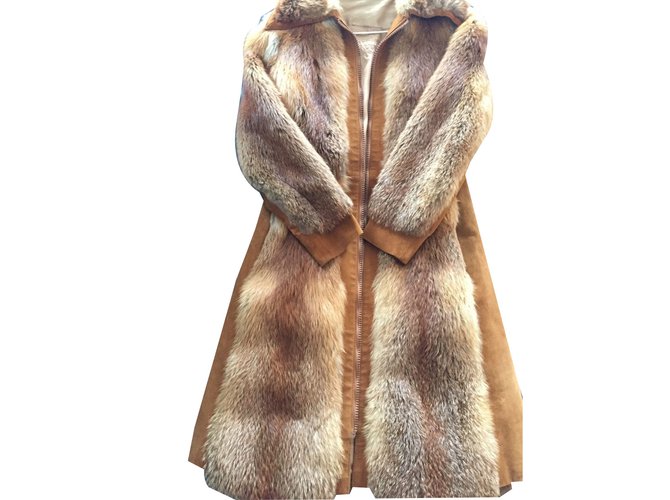 Hermès fur coat Caramel  ref.32493