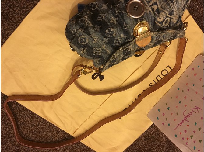 Louis Vuitton, Bags, Authentic Vintage Louis Vuitton Denim Pleaty  Monogram Bag