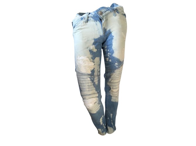 Autre Marque Vaqueros de algodón azules XS 