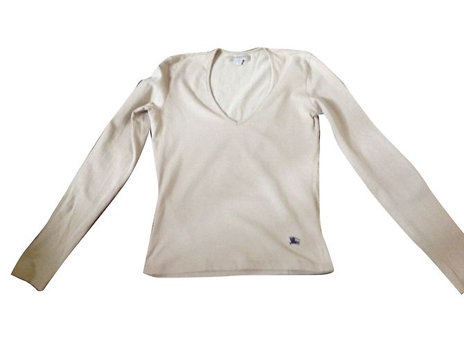 T-shirt Burberry beige taglia 36