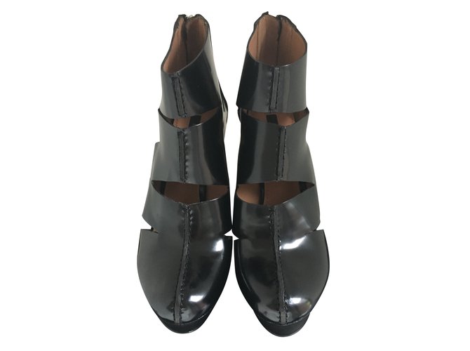 Rachel Zoe Ankle Boots Black Leather  ref.33026