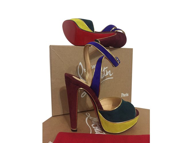 Christian Louboutin Louloudance Multiple colors Suede  ref.33062