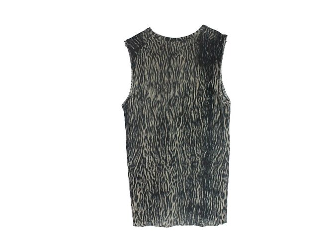 Haider Ackermann Top sem mangas estampa de leopardo