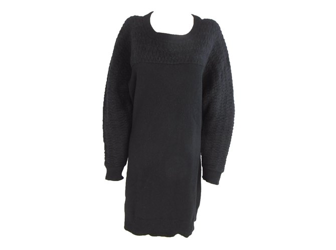 Limi Feu Black Sweater Dress Nero  ref.33219