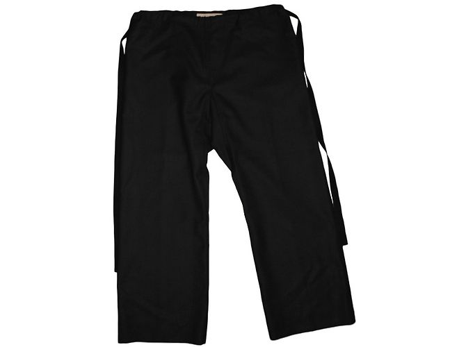 Marni Hose aus Wolle schwarz weit geschnitten 38FR