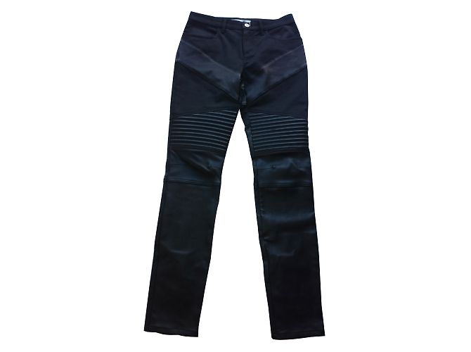 Givenchy Lederhose, Größe fr36 Schwarz