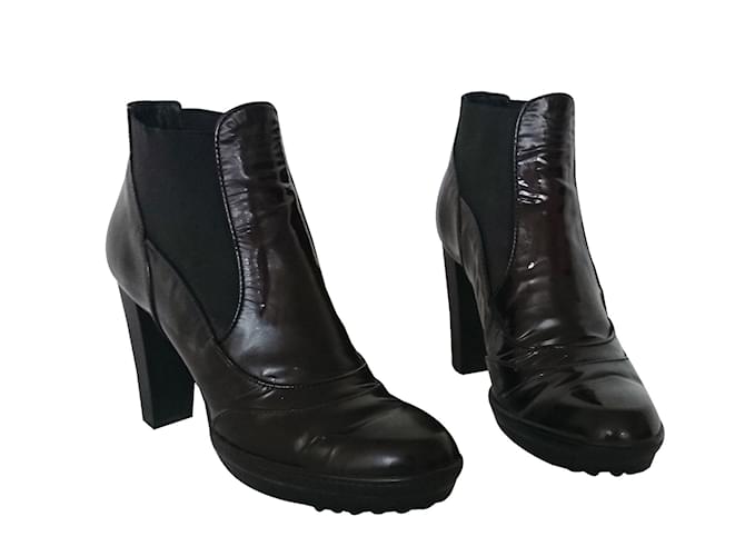 tod's platform ankle boots