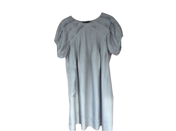 Vestido Maje de seda bronce M