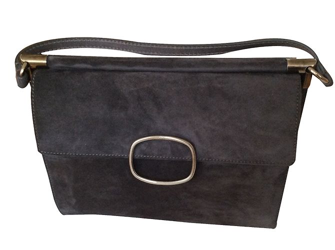 Sac à main Roger Vivier en daim gris