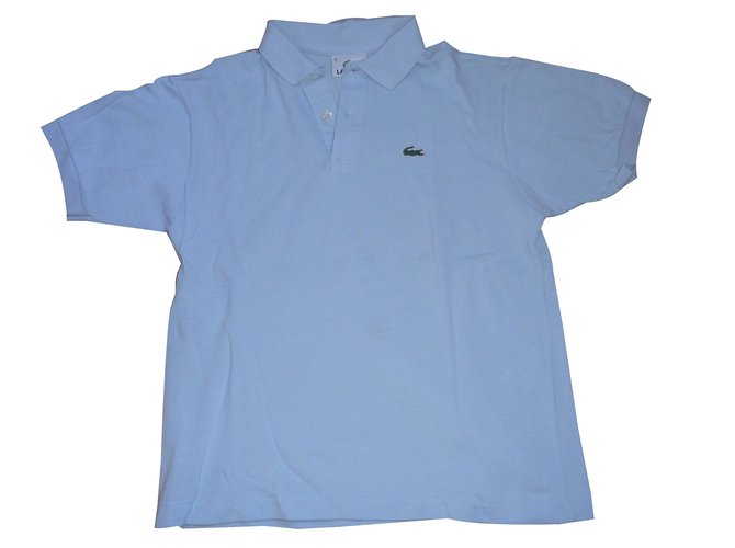 Lacoste Camisetas y tops Azul Algodón  ref.33300