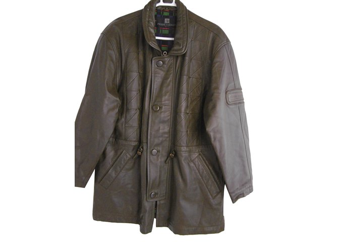 Balmain Quilted Leather Men's Coat