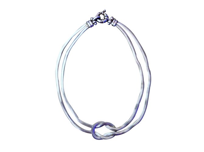 Autre Marque AGATHA Necklace Silvery Silver-plated  ref.33430