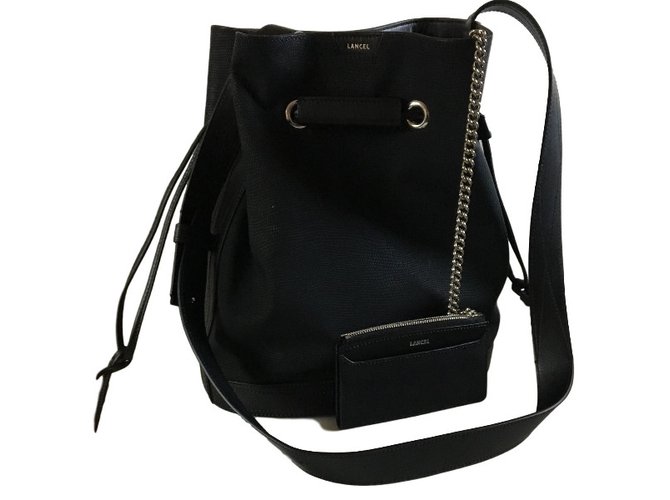 Lancel Balde Preto Aço  ref.33477