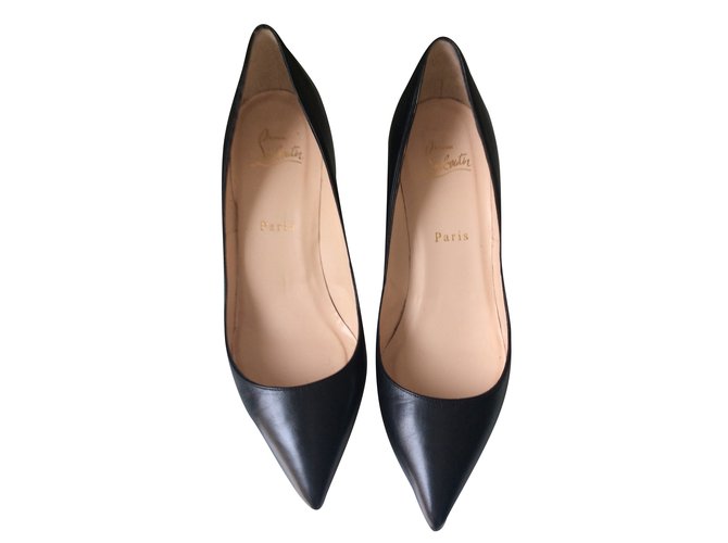 Christian Louboutin pigalle Black Leather  ref.33488