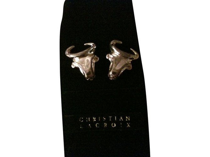 Christian Lacroix Earrings Golden Metal  ref.33573