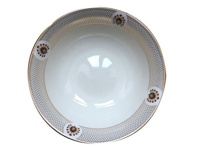 Autre Marque Lenox The Current Colin Cowie Bowl Ivory and Gold Eggshell