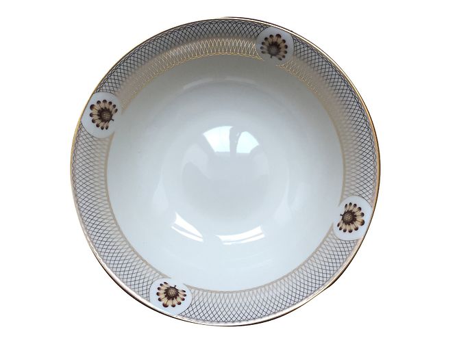 Autre Marque Tigela Lenox The Current Colin Cowie Marfim e Ouro Fora de branco