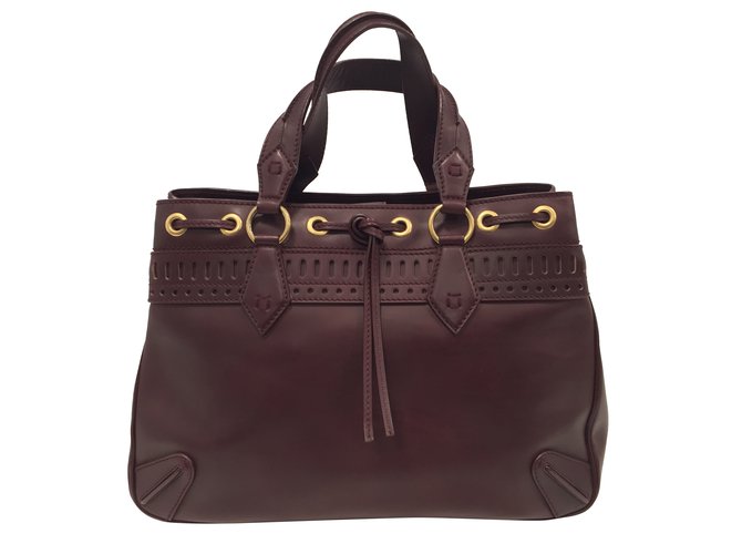Yves Saint Laurent Handbag Prune Leather  ref.33600