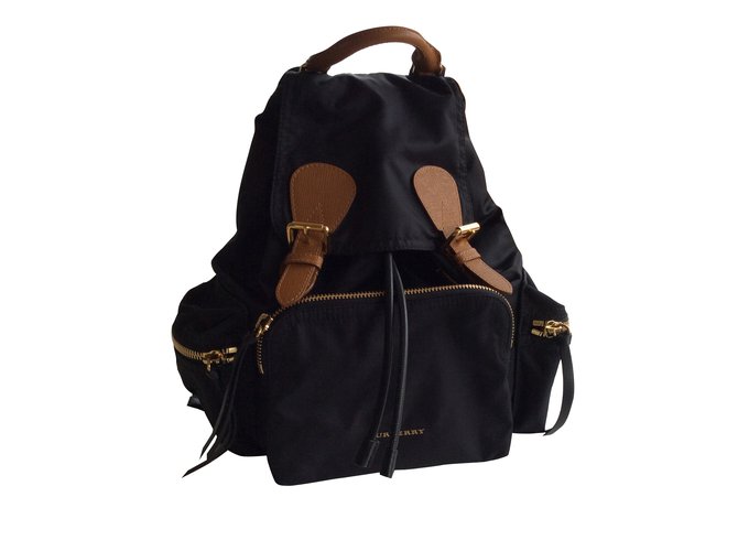 Burberry Backpack Black Nylon  ref.33615