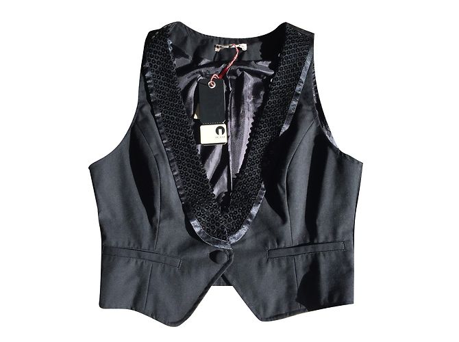 Chaleco Ichi de algodón negro Talla L
