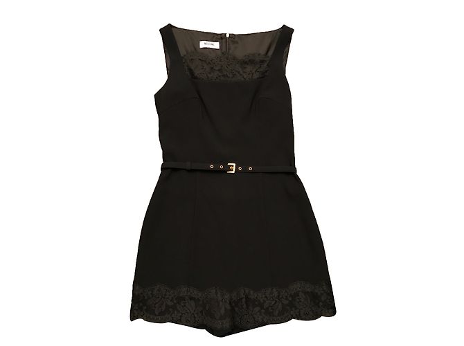 Moschino Cheap And Chic Schwarzes Minikleid mit Shorts