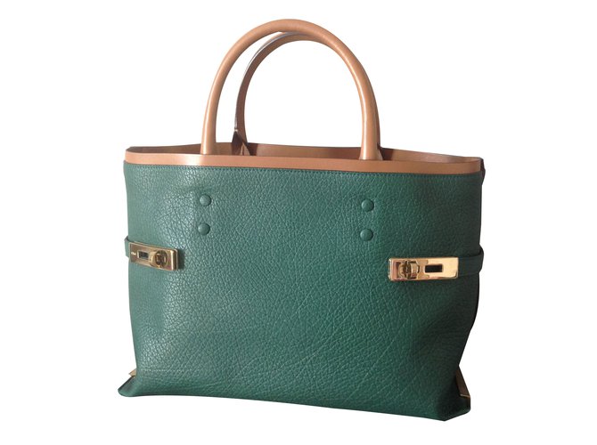 Chloé Handbag Green Leather  ref.33775