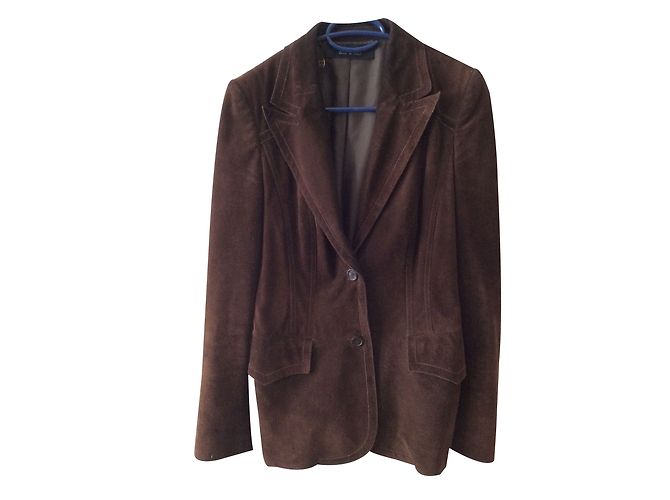 Gucci Wildlederjacke braun