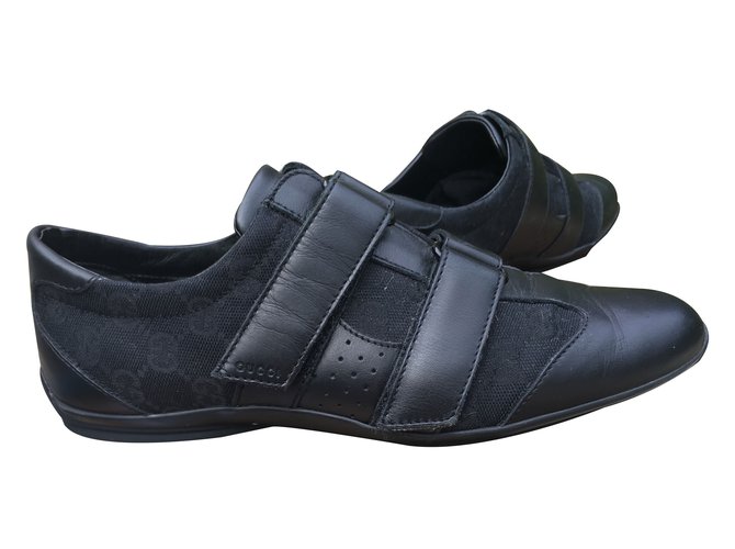 Gucci scarpe da ginnastica Nero Pelle  ref.33779